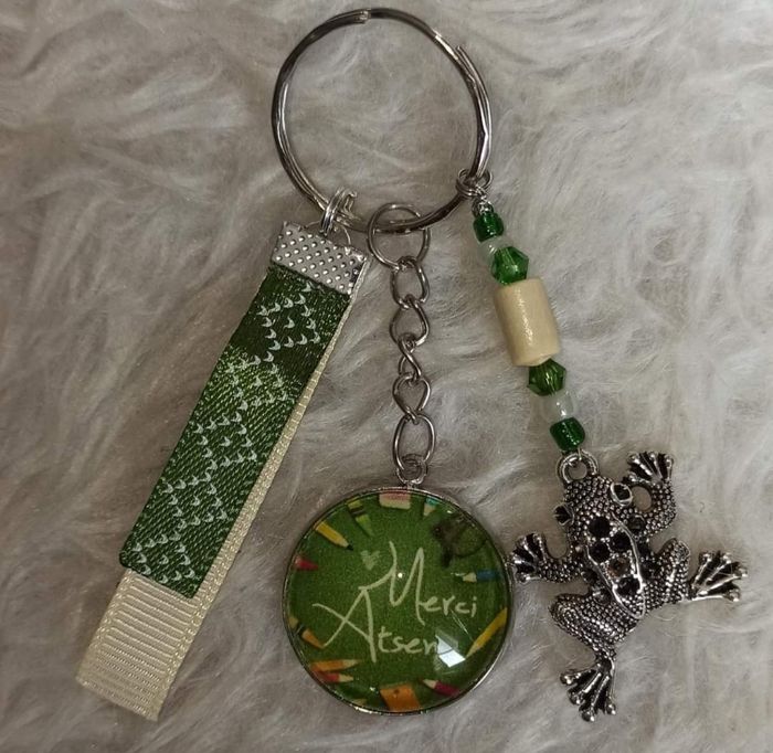 Porte clé atsem "merci atsem"