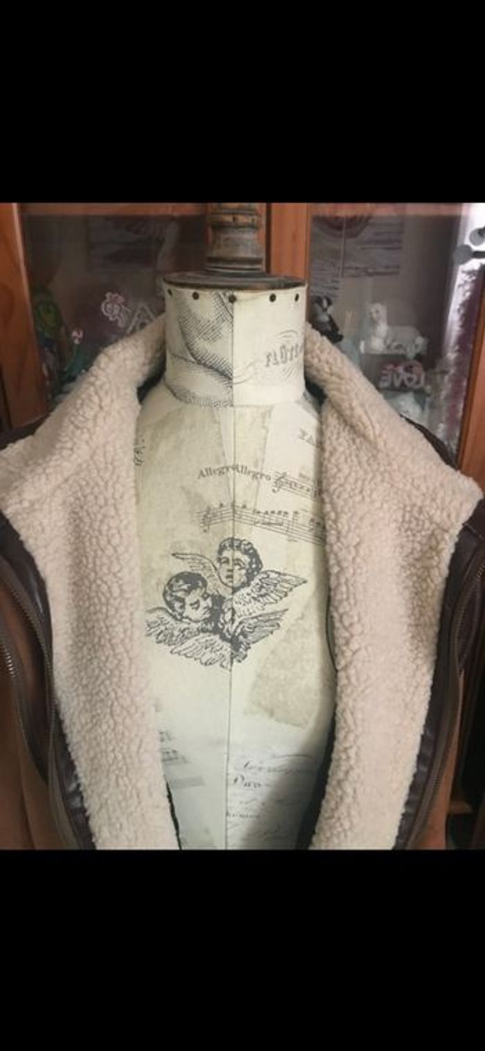 Veste en daim touché peau de pêche pour homme - photo numéro 4