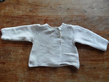 Gilet tricot mi-saison Fille, OBAIBI, t. 18 MOIS