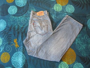 Jean homme Vintage Levi’s 752 coupe régular straight Taille 42 W32 L34 bleu clair (J348)