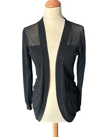 Gilet laine voilage