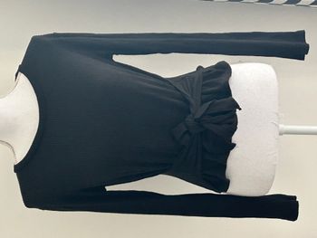 Pull Noir Zara Noué sur le Devant - Taille 40