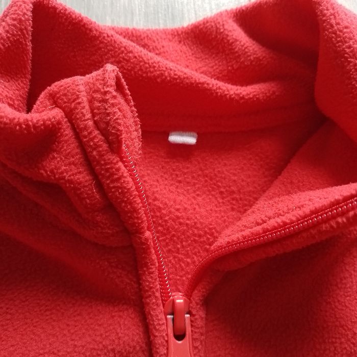 Veste polaire rouge zippée - photo numéro 2