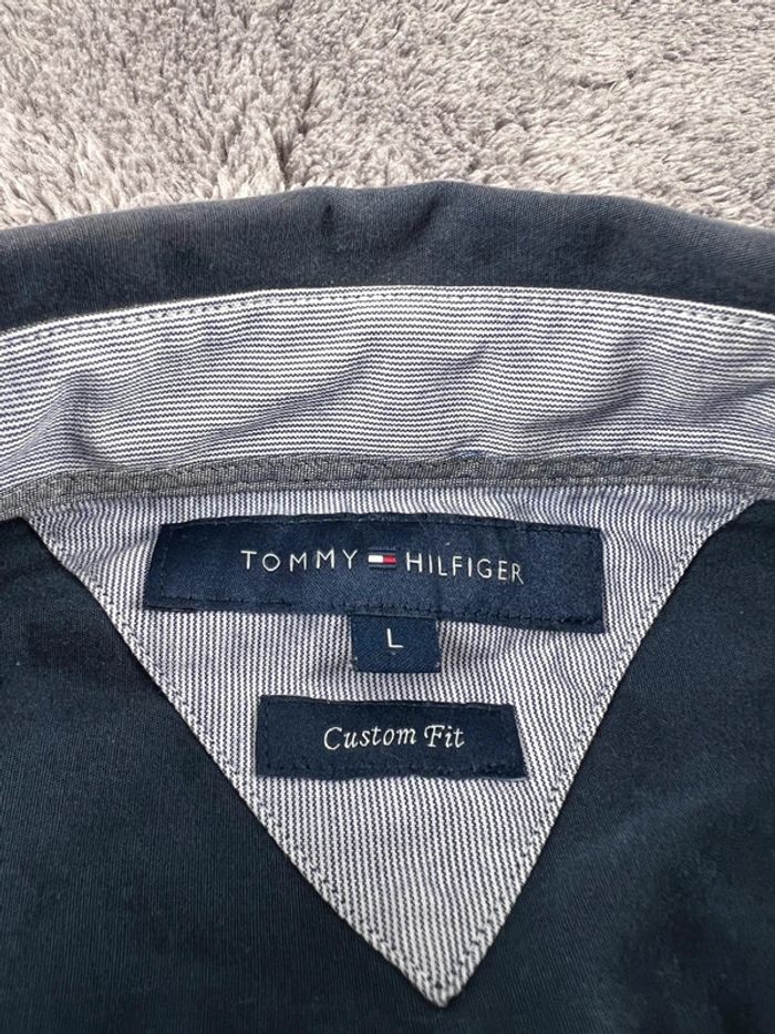 Chemise Tommy Hilfiger Bleu Marine – Homme Taille L - photo numéro 11