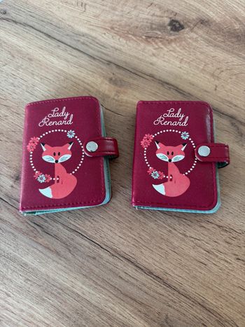 Lot de deux portes cartes lady renard