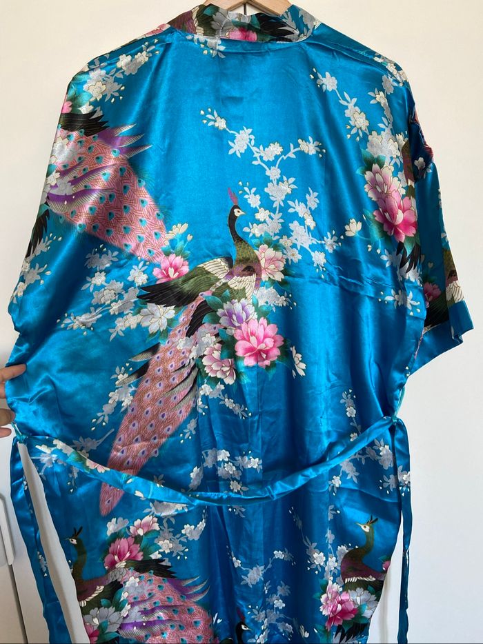 Long kimono bleu clair - photo numéro 2