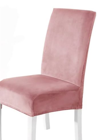 Housse de chaise rose en velour
