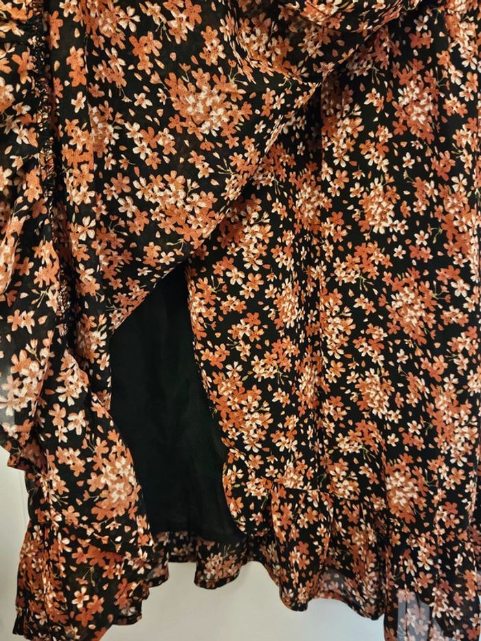 Robe fleurie automnale cache-coeur t.L - photo numéro 6