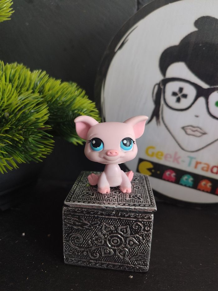 lps00783 My Littlest Petshop Pet Shop LPS Hasbro Cochon Pig 87 305 Monopoly V1