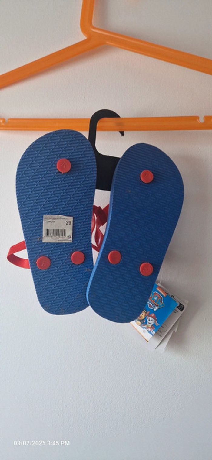 💞 Pat'patrouille - 1 Cartable + 1 paire de tongs - Taille 29 💞 - photo numéro 8