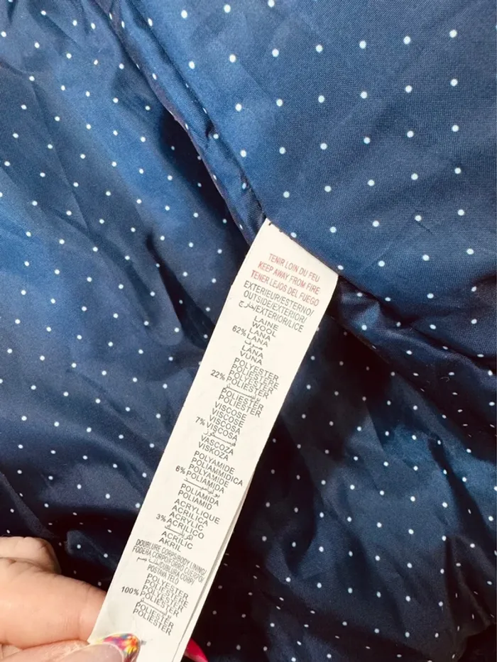 Taille 8 ans manteau type duffle-coat fille Sergent Major bleu marine * laine * 🩷 - photo numéro 9