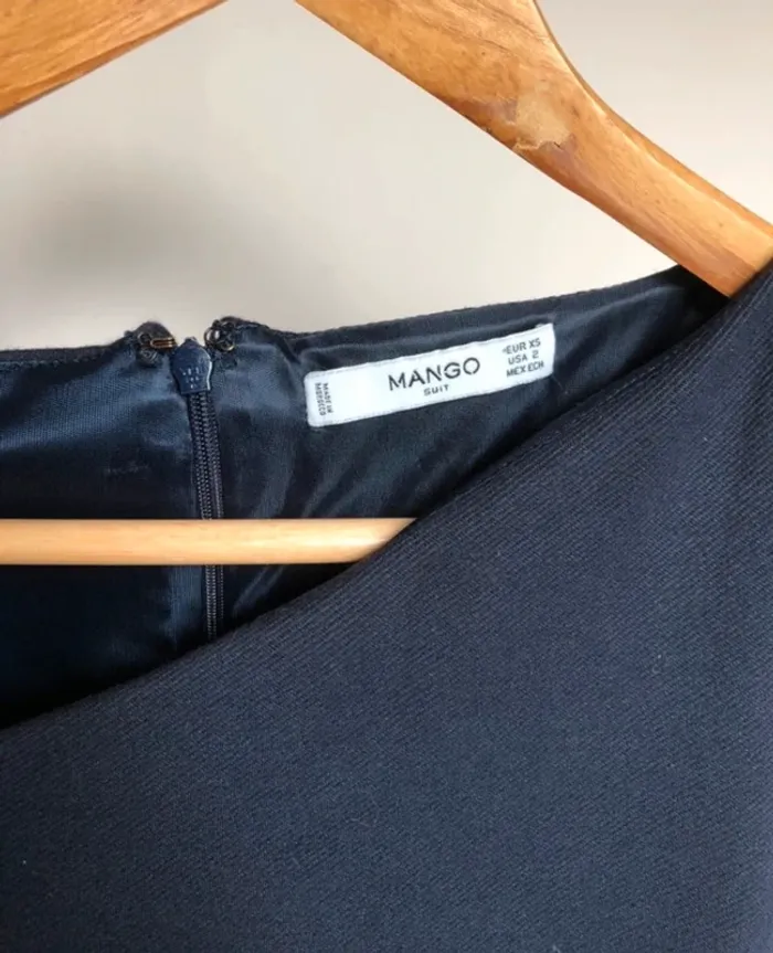 Robe sans manches tailleur marine Mango XS - photo numéro 4