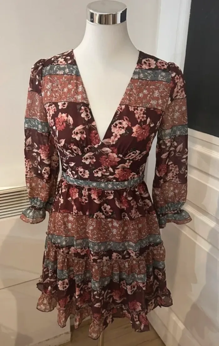 Sage the Label Robe imprimée, florale neuf avec étiquette - photo numéro 3