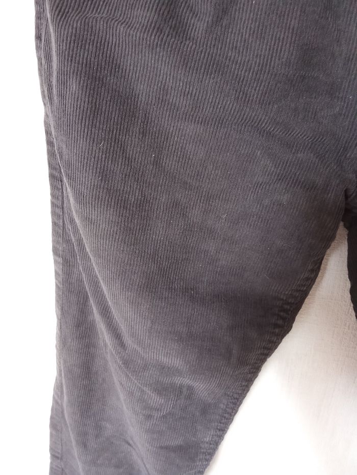 Pantalon côtelé garçon gris ardoise sergent major 12 ans - photo numéro 4