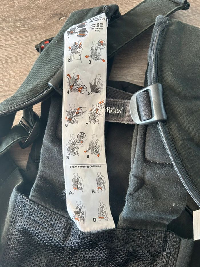 Porte bébé babybjorn Noir - photo numéro 3