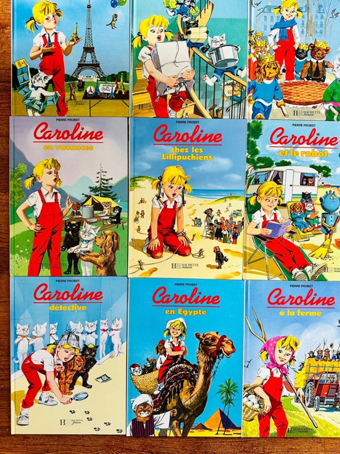 Lot de 16 livres Caroline très bon état Pierre Probst albums hachette anciens collection - photo numéro 2