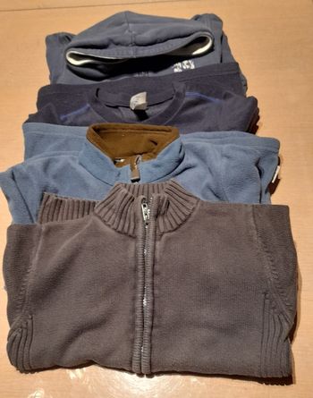 Lot de 4 pulls garçon 128