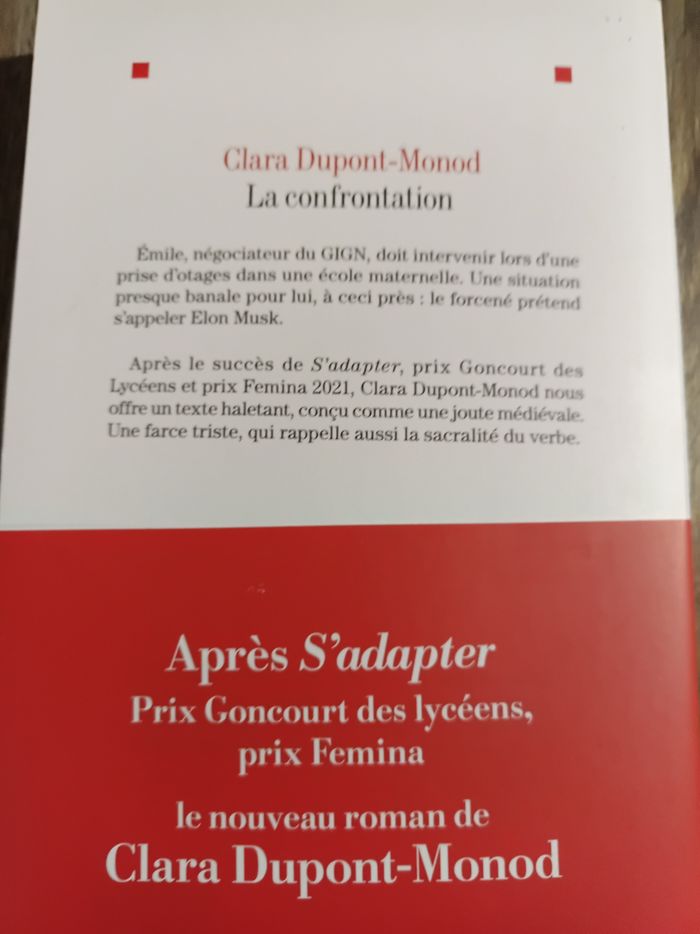 La confrontation par Clara Dupont-Monod - photo numéro 2