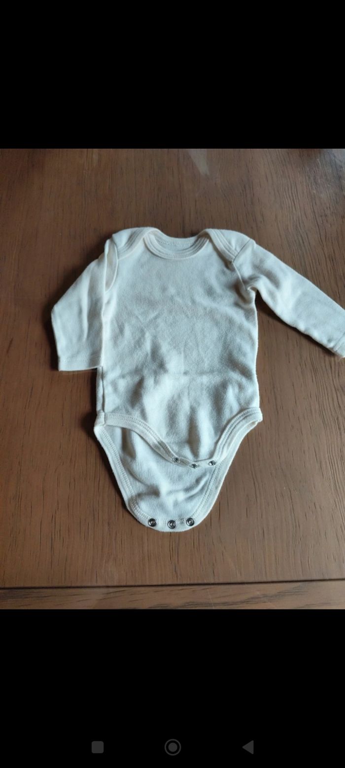 Lot de 4 bodies manches longues 3 mois - photo numéro 2