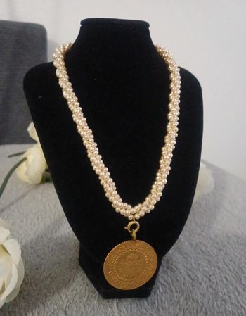 Collier tam ceyrek gremse altin