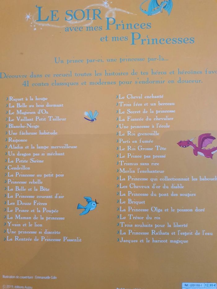 Livre 41 contes Le soir avec mes princes et mes princesses - photo numéro 3