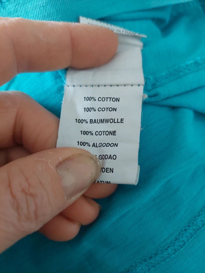 Tee Shirt turquoise Kaporal 14 ans - photo numéro 10