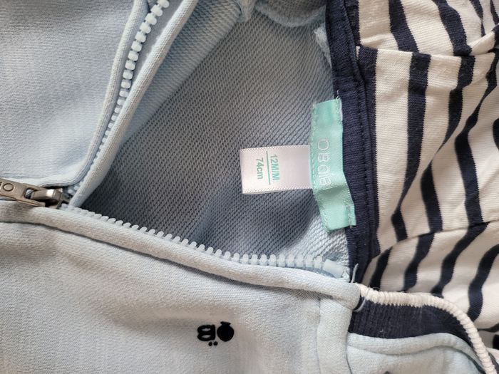 Veste  capuche okaidi bébé garçon 12 mois - photo numéro 2
