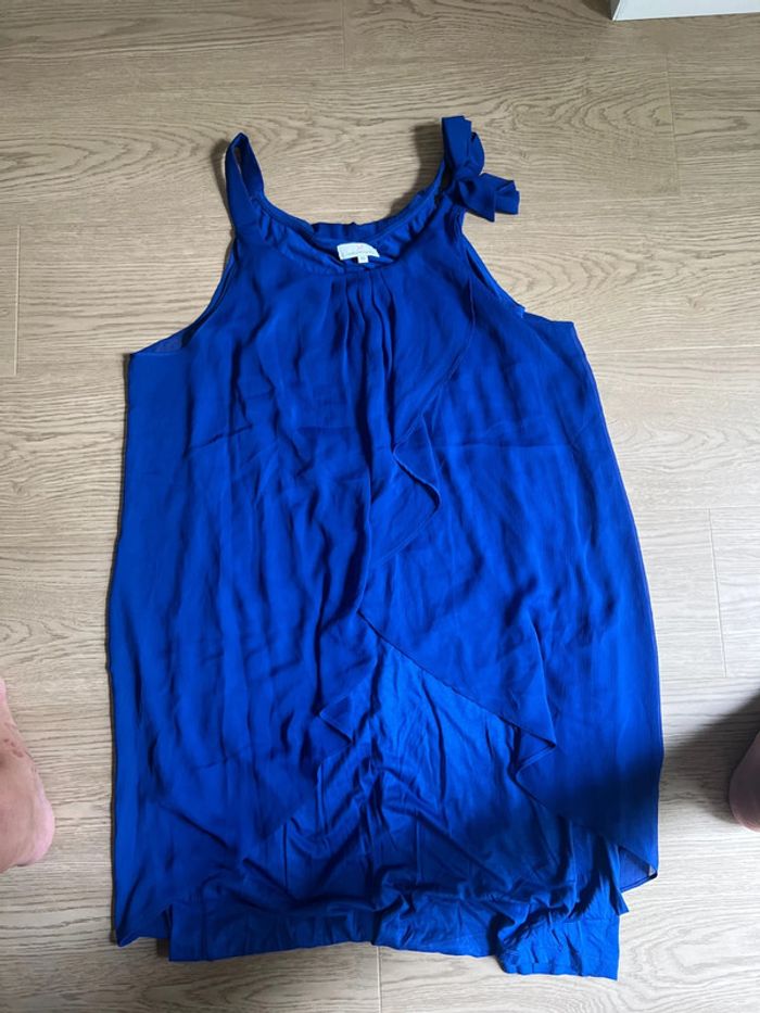 Robe bleu électrique  bon état chic Jacqueline riu 46