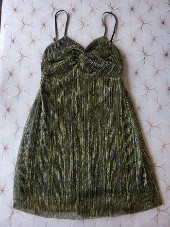 Robe de soirée à paillettes dorée ZUIKI en taille M Neuve