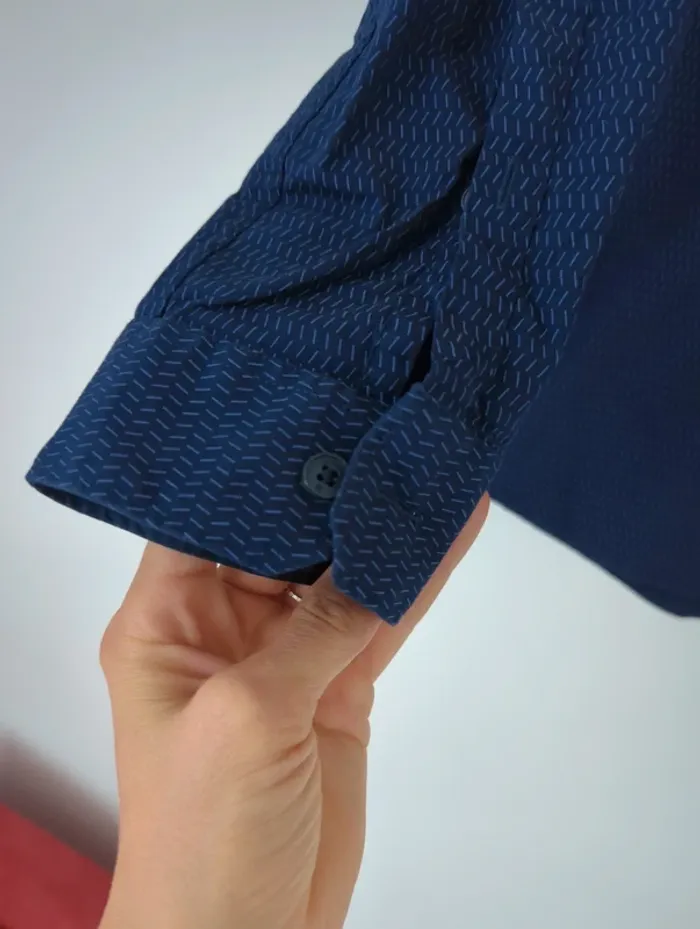 Chemise bleu marine extra slim Jules M - photo numéro 3