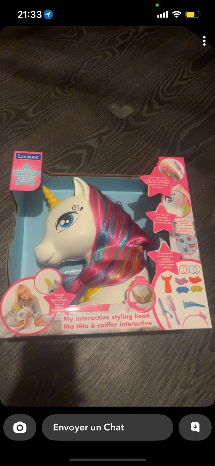 Licorne à coiffer