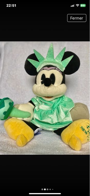 🗽 peluche minnie mouse - statue de la liberté 🗽