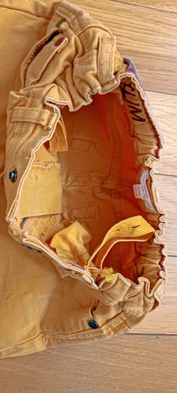 Jeans jaune DPAM 10 ans réglable à la taille - photo numéro 4