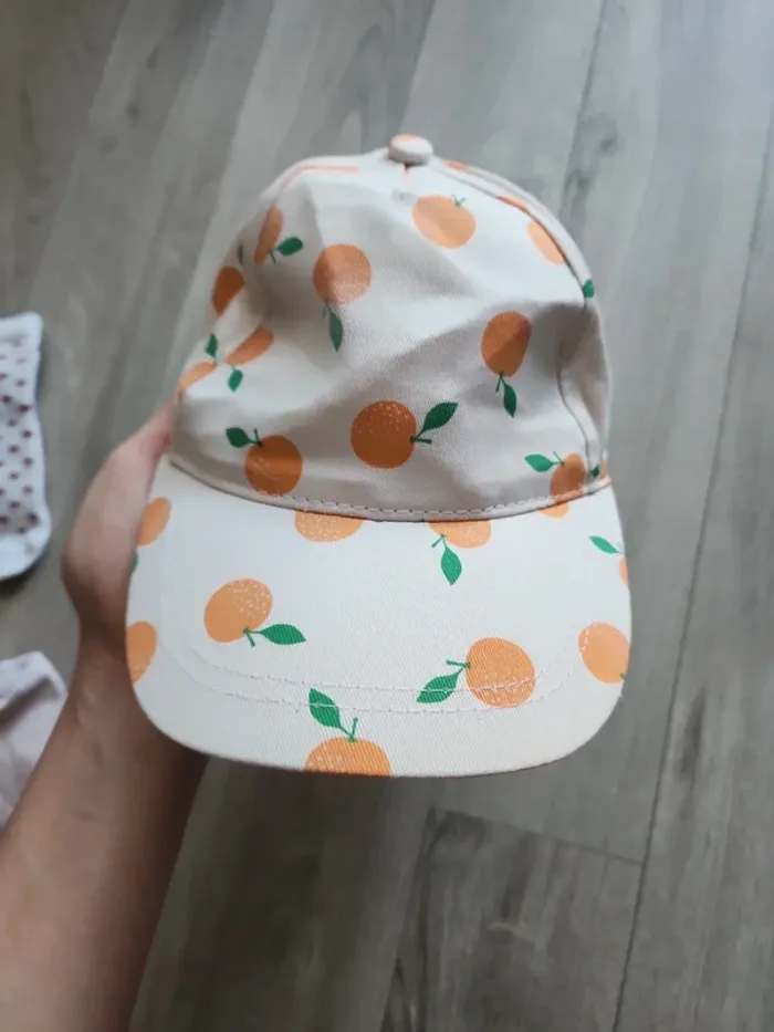 Casquette motif mandarines 2-4ans - photo numéro 2