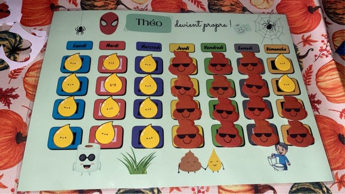 Tableau de suivi éducatif et ludique