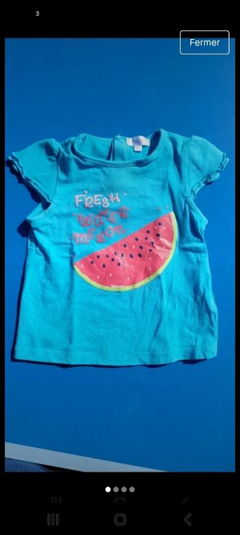 Tee shirt fille 9 mois