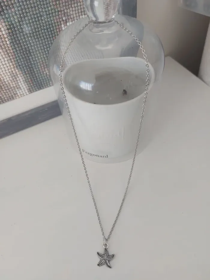 Collier acier inoxydable pendentif étoile - photo numéro 2