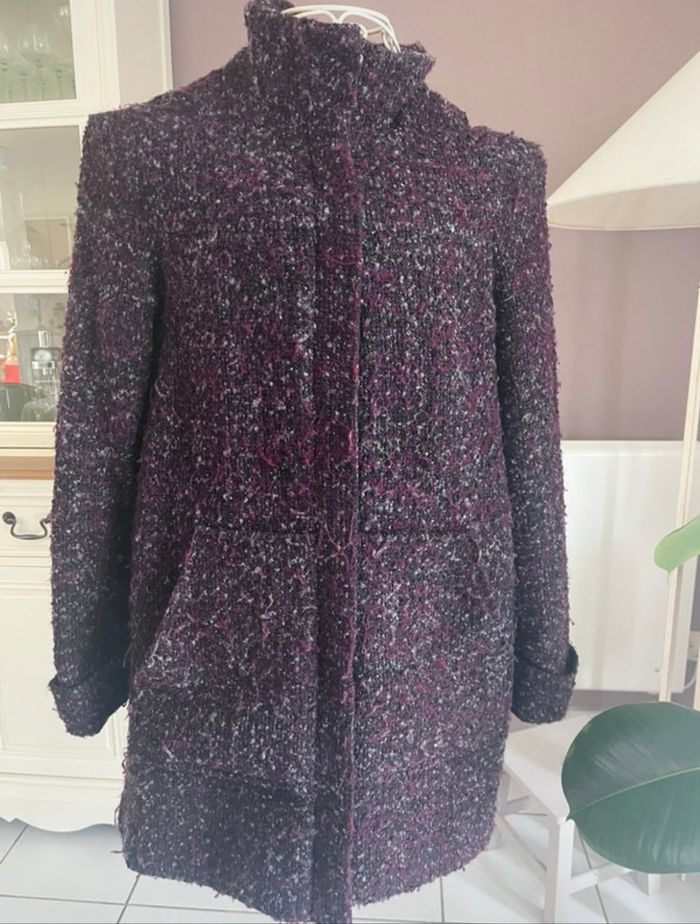 Manteau bordeaux - photo numéro 2