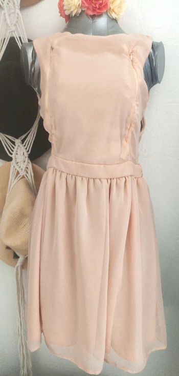 Robe d'allaitement dos nu pêche