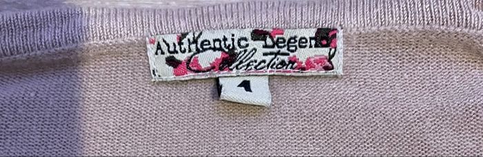 Pull forme cache cœur beige taille M en excellent état authentique legend - photo numéro 3