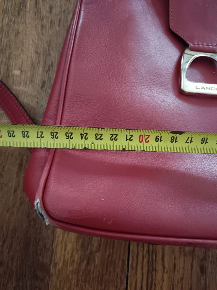Sac Lancel cuir rouge vintage - photo numéro 18