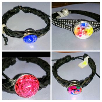 Lot bracelets cabochon fantaisie 