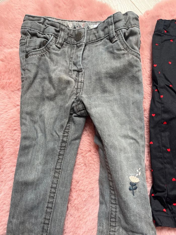 Lot 4 pantalons 6 mois bébé fille - photo numéro 3
