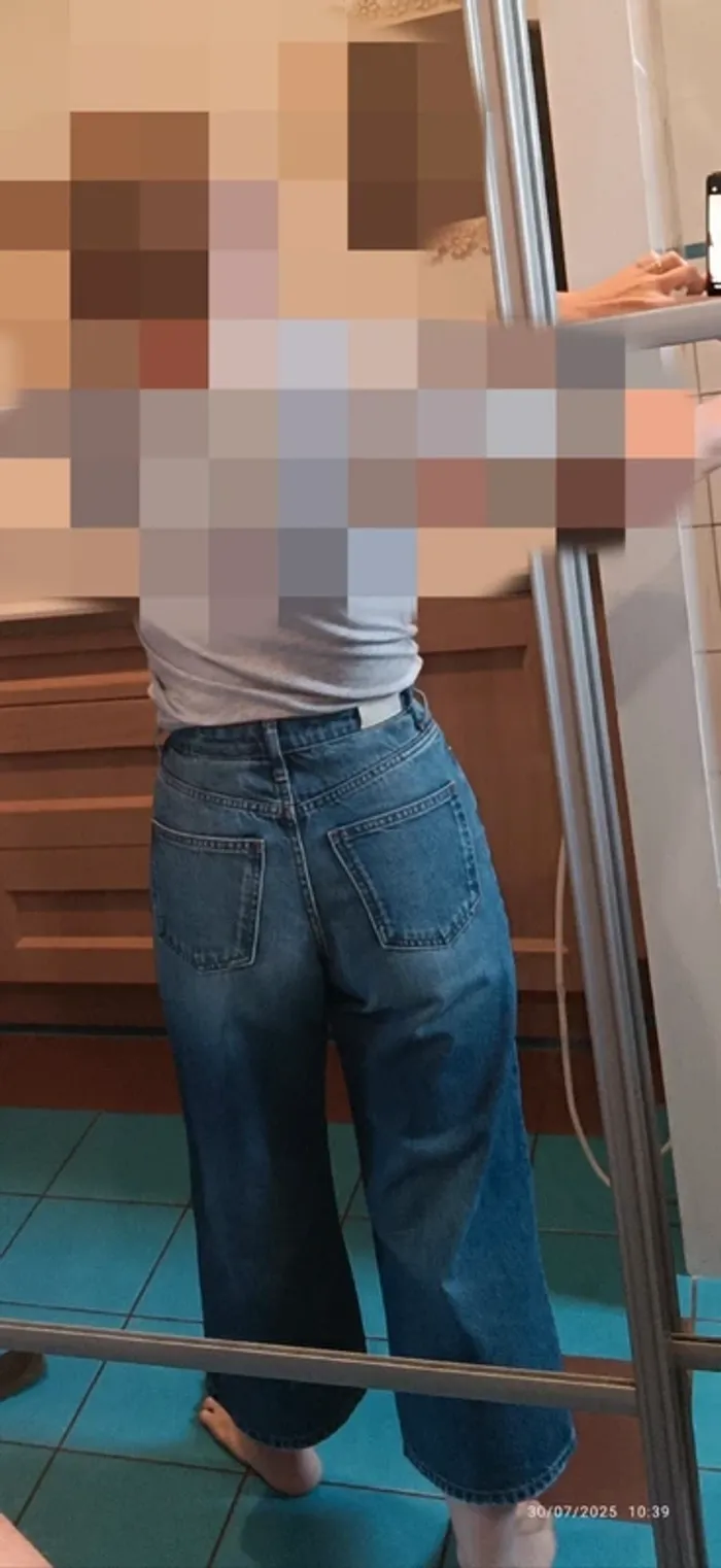 Jeans Maje taille haute jambes larges - photo numéro 6