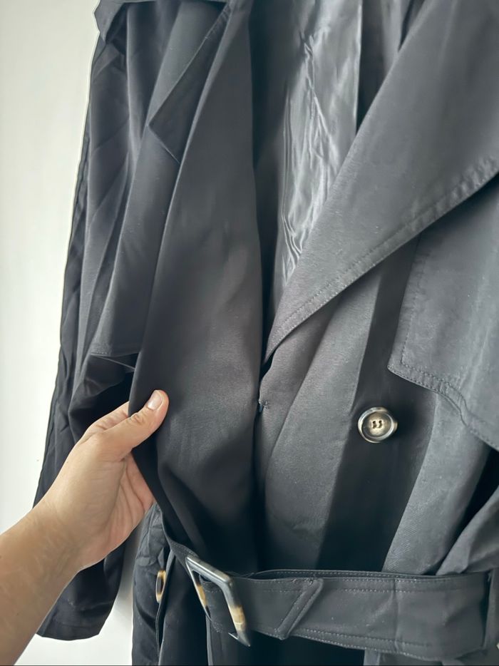 🧥 trench noir - femme - taille M - HD diffusion - neuf sans étiquette - photo numéro 8
