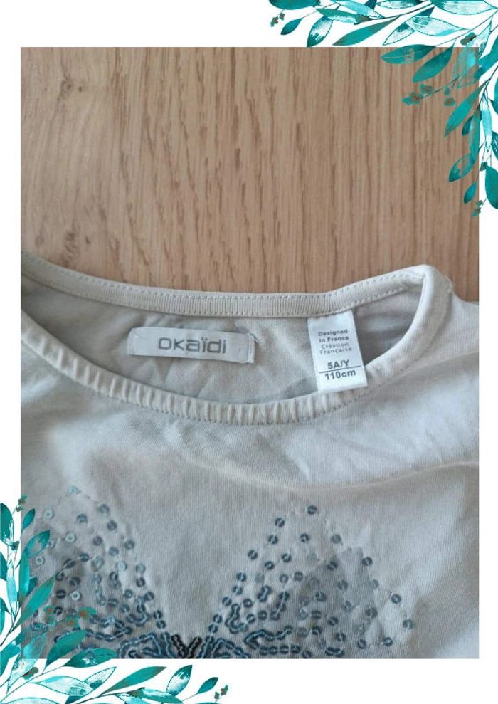 T-shirt manches longues fille 5 ans - photo numéro 3