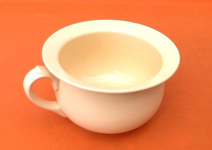 Années 1920 Vase de nuit (pot de chambre) Demi-porcelaine Badonviller France - photo numéro 5