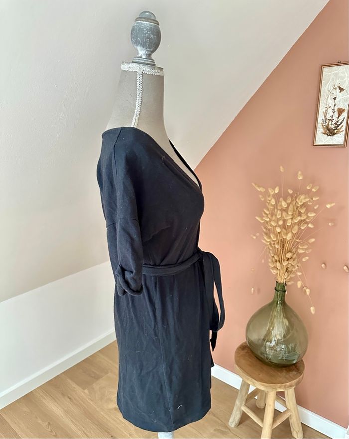 💜 Robe tunique noir Zara avec ceinture taille S 💜 - photo numéro 5