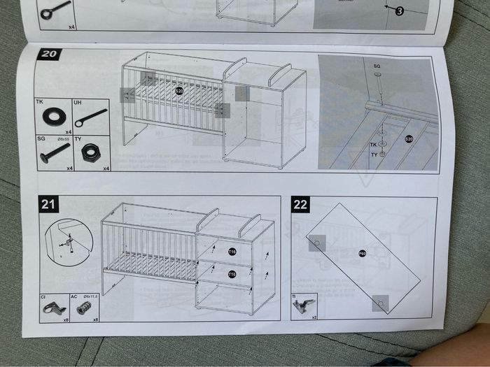 Lit bébé évolutif  Sauthon Malou 120x60 cm - photo numéro 2