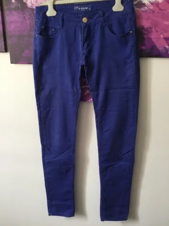 Pantalon bleu coton T40